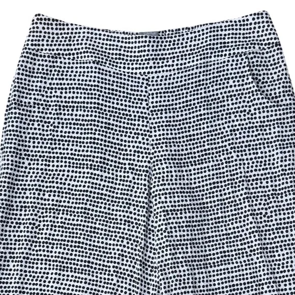 Habitat Black and White Polka Dot Wide Leg Cropped Pants Pull On EUC - Picture 3 of 9